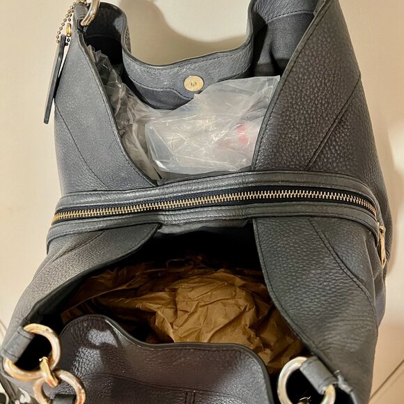 COACH Triple Pouch Lexy Beautiful Blue/Gray Bag - Picture 5 of 7